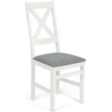 Стул TetChair Crossman (белый/ткань темно-серый)