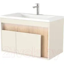 Дабер Тумба под умывальник 016 WeltWasser Deilbach 7517-80 Т16.8W.0.18_light (с подсветкой, бежевый/дуб бардолино)