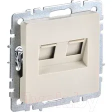 Розетка IEK Brite BR-K20-2-K10 (бежевый)