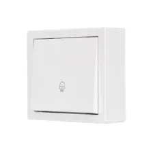 Кнопка звонка белый Lezard LETO 752-0200-103