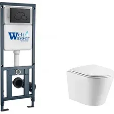 Унитаз подвесной WeltWasser Marberg 410  Salzbach 043 GL-WT  Mar 410 RD MT-BL