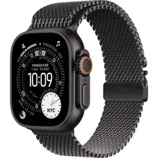Умные часы Apple Watch Ultra 3 LTE 49 мм (титановый корпус, черный/черный, миланская петля S)