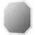 Пекам Зеркало Octagon 120x80 octagon-120x80dpcl (с подсветкой, с сенсором на взмах руки, подогревом, часами)