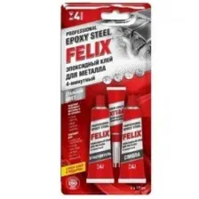 Клей эпоксидный профессиональный, для металла, FELIX 2х17мл 0,034л