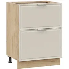 Шкаф напольный Трия Белладжио 1Н6Я2 (дуб крафт золотой/софт панакота)
