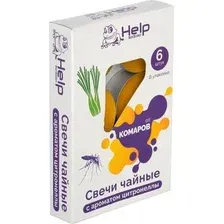 Свеча от насекомых Help С ароматом цитронеллы 80015 (6 шт)