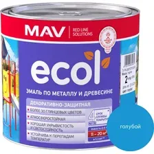 Эмаль MAV Ecol ПФ-115 (2кг, голубой)