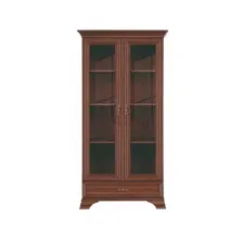 Шкаф-витрина Black Red White Kentaki S320-REG2W1S (каштан)