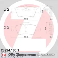 Тормозные колодки Zimmermann 239241801