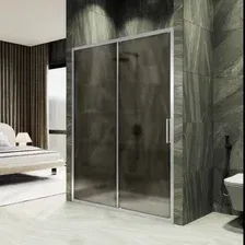 Душевая дверь MaybahGlass 195x140 MGD-1692-5 (бронзовое матовое стекло/хром матовый)