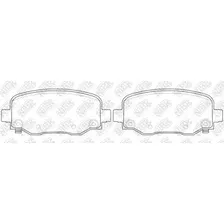 Тормозные колодки дисковые задняя ось NIBK PN0849