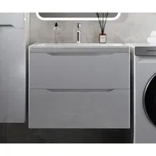 Symbolite Тумба под умывальник Марелла 70 Люкс Plus 2 ящика (подвесная, белый глянец)