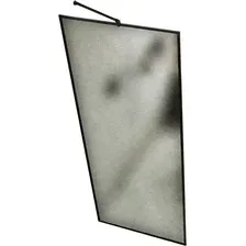 Душевая стенка MaybahGlass 195x109 MGD-839-6 (сатин стекло/черный)