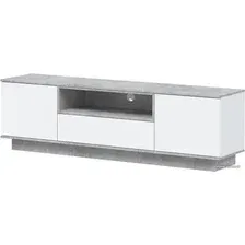 Тумба Интерлиния Quartz QZ-Т180 (белый платинум/бетон)