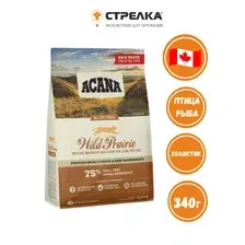 Сухой корм ACANA WILD PRAIRIE для котят и кошек всех пород ,  беззерновой / птица + рыба / 340 гр