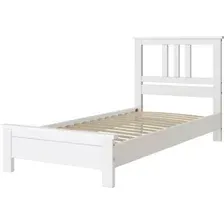 Кровать Bravo Мебель Лаура 90x200 (белый античный)