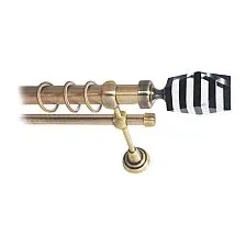 Карниз для штор Lm Decor Даймонд 135 2р гладкий 25/16мм (антик, 2.8м)