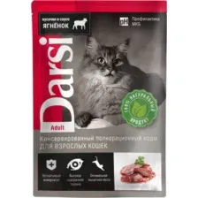 Влажный корм для кошек Darsi Adult Ягненок / 7810 (85г)