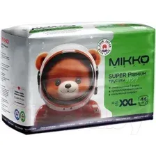 Подгузники-трусики детские Mikko Bear Super Premium XXL 15-25кг (44шт)