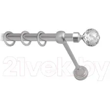 Карниз для штор Lm Decor Кристал 130 1р гладкий (сатин, 3.2м)
