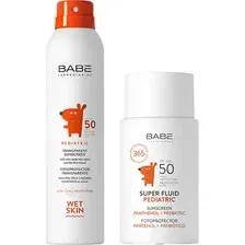 Набор косметики детской Laboratorios Babe Спрей влагостойкий детский SPF50Суперфлюид детский SPF50 (200мл50мл)