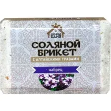 Соляной брикет для бани Соляная баня С алтайскими травами и чабрецом