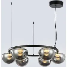 Люстра Ambrella LH12003/6 BK/GD/SM (черный/золото/дымчатый)