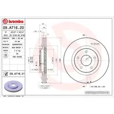 Тормозной диск Brembo 09A71620