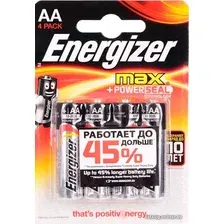 Батарейка Energizer Max AA 4 шт.