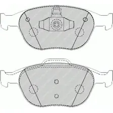 Тормозные колодки дисковые передняя ось FERODO FVR1568