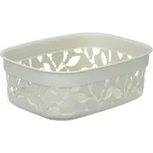 Корзина IDEA Флора М2360 1 л (белый ротанг)