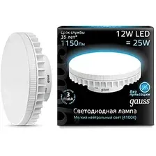Светодиодная лампочка Gauss GX70 12 Вт 4100 К [131016212]