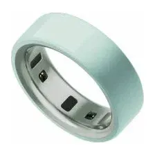 Умное кольцо Oura Ring 4 Ceramic (голубой, размер 8)