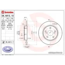 Тормозной диск Brembo 08A91210