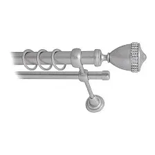 Карниз для штор Lm Decor Кубок 110 2р гладкий 25/16мм (сатин, 1.6м)