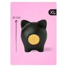 Копилка для денег PIG BANK свинка-копилка XL (черный)