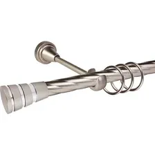 Карниз для штор АС ФОРОС Grace D19К  наконечники Пегас (3м, сатин/хром)