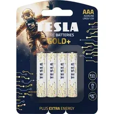 Батарейка Tesla Batteries Gold+ AAA LR03 1.5V 1099137207 4 шт