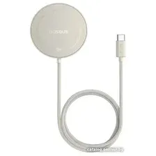 Беспроводное зарядное Baseus Simple Mini4 Magnetic Wireless Charging Stand Qi2 15W P10273300G21-00 (бежевый)