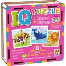 Развивающая игра Айрис-пресс IQ деревянный. Забавные зверюшки 3+ / 9785811282630