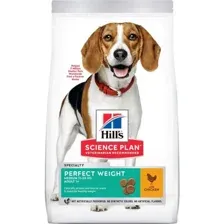 Корм для собак Hill's Science Plan Perfect Weight, для средних пород, с курицей, 12 кг
