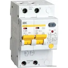 Дифференциальный автомат IEK АД-12М 2Р 25А 30мА MAD12-2-025-C-030