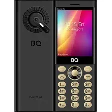 Кнопочный телефон BQ BQ-2832 Barrel XL (черный/золотистый)