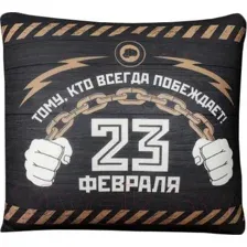 Подушка декоративная Mni Mnu 23 февраля / 3979144