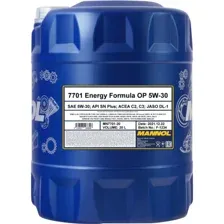 Масло моторное Mannol 7701 Energy Formula OP SAE 5W-30 API SN, 20 л