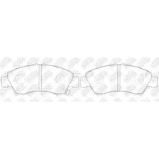 Тормозные колодки дисковые передняя ось NIBK PN8265