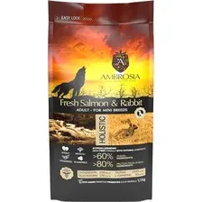 Сухой корм для собак Ambrosia Adult Mini Breeds Fresh Salmon & Rabbit (для мелких пород с лососем и кроликом) 1.5 кг