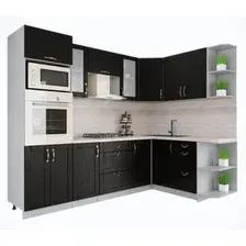 Готовая кухня Интерлиния Мила Крафт 1.68x2.6 правая (дуб английский)