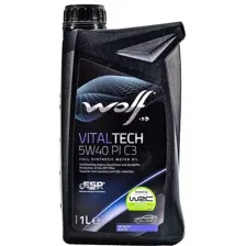 Масло моторное Wolf VitalTech, 5W-40 PI C3, 21116/1, 1 л