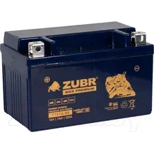 Мотоциклетный аккумулятор Zubr Premium YTX7A-BS L+ (7 А·ч)